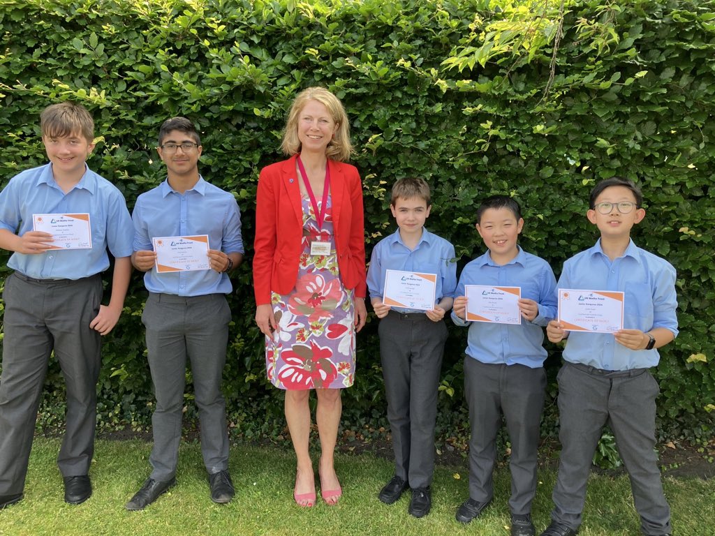 LboroHead's tweet photo. Our top scoring Y7&amp;8 mathematicians in The National Kangaroo Challenge: excelling and pushing boundaries of excellence. Jaiden in Y7 with a record score. Well done Boys https://t.co/XNxSt8QL48