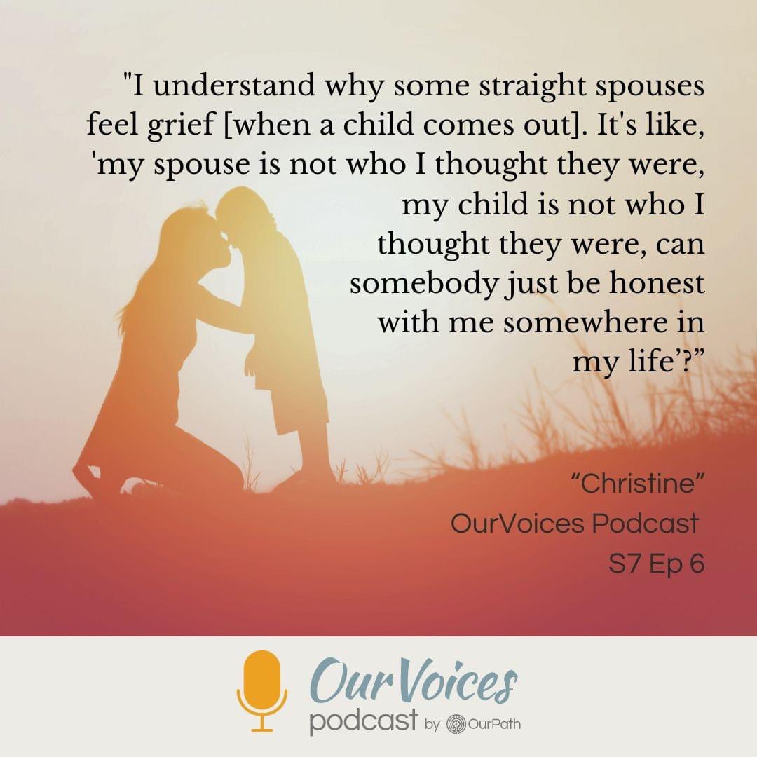OurPathOrg's tweet image. How is it different when a spouse comes out as LGBT from when a child comes out LGBT? Christine shares her story of reconciling differing, even conflicting feelings when her husband came out as gay, and her child came out as trans.

bit.ly/OPOVs7ep6