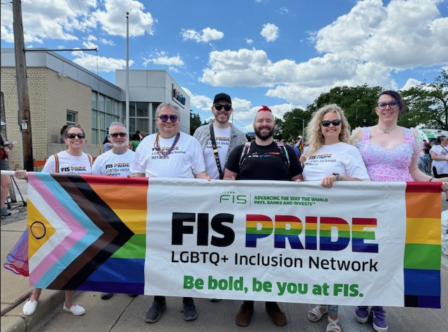 FISGlobal's tweet photo. FIS Pride, our LGBTQ+ Inclusion Network, led a month full of programming in celebration of #PrideMonth. See how our colleagues came together across the globe to celebrate love, diversity and inclusion. #FISPride https://t.co/X9qIukx7UK