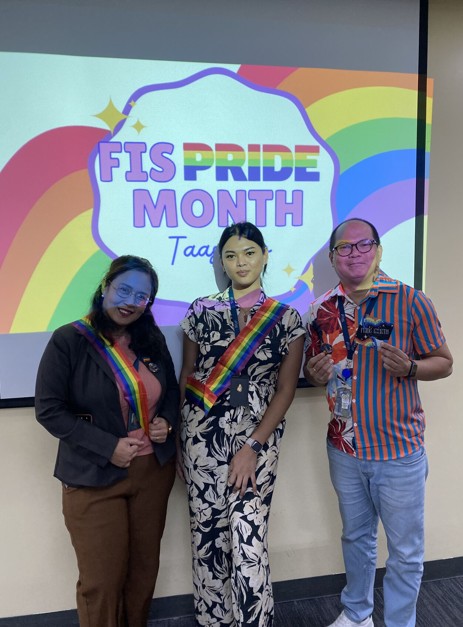 FISGlobal's tweet photo. FIS Pride, our LGBTQ+ Inclusion Network, led a month full of programming in celebration of #PrideMonth. See how our colleagues came together across the globe to celebrate love, diversity and inclusion. #FISPride https://t.co/X9qIukx7UK