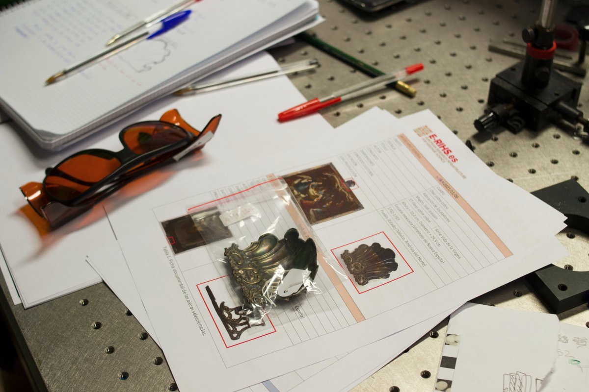 lanamap_iqf's tweet photo. Hace unos días parte del Dpto. de Conservación y Restauración del @MuseoDeAmerica visitó el #FIXLAB Laboratorio Láser de Ciencia del Patrimonio #lanamap del @iqf_csic. Este acceso se ha realizado en el marco de la convocatoria del Nodo español de @ErihsEu a sus servicios. https://t.co/u3kmjre7r3