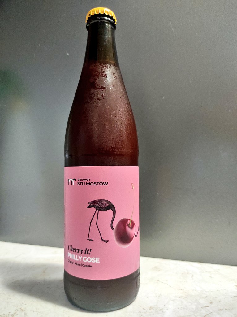 BojanowskiMarek's tweet image. #492
🍺 Cherry it!
🇵🇱 Browar Stu Mostów 
Philly Gose
Alk. 5.2%
Ekst.wag. 15.0
3/5
#craftbeer #polishbeer #gose #piwokraftowe #browar #StuMostów #beergeak #beerpics #wroclaw
@BrowarStuMostow