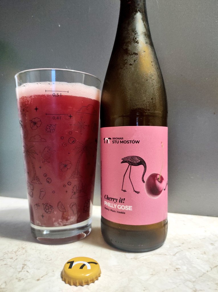 BojanowskiMarek's tweet image. #492
🍺 Cherry it!
🇵🇱 Browar Stu Mostów 
Philly Gose
Alk. 5.2%
Ekst.wag. 15.0
3/5
#craftbeer #polishbeer #gose #piwokraftowe #browar #StuMostów #beergeak #beerpics #wroclaw
@BrowarStuMostow