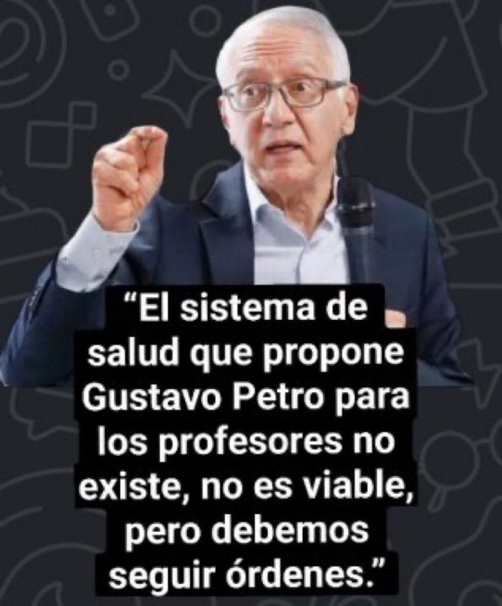 Pacientesco's tweet photo. #ExtraExtraExtra 
Presidente @petrogustavo  el Sr. Ministro @GA_Jaramillo negocio el fracasado modelo de salud de los maestros, se lavo las manos como pilatos,  Usted presidente está en modo AVIÓN 
@dona_pily2 @AForeroM @AlvaroUribeVel @MariaFdaCabal https://t.co/P8JKdNBd9l