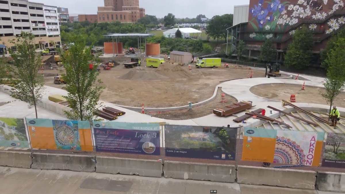 downtownakron's tweet photo. ICYMI: @wkyc aired an excellent &amp; exciting update of the renovation of @Lock3Akron yesterday as part of their Mission Possible segment. Check it out: https://t.co/T4aAC2qpKh
#downtownAKR #akron #lock3 https://t.co/XkNOZKfwuW