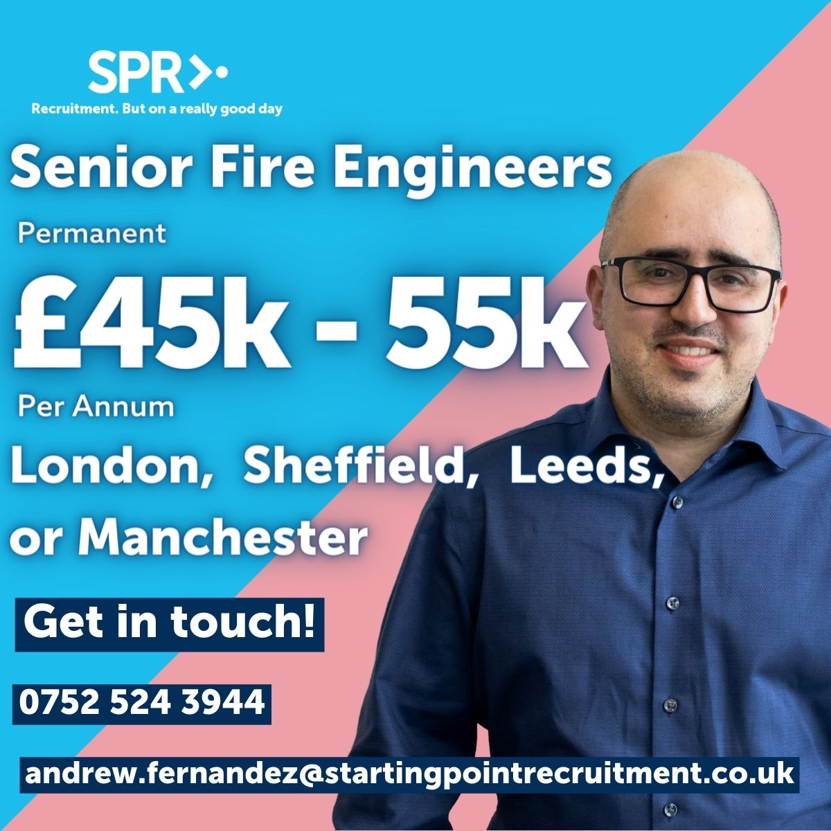 Starting Point Recruitment (@wearespr_) on Twitter photo SPR are looking for Senior Fire Engineers within the following areas; London, Sheffield, Leeds and Manchester!
For more information contact Andrew on -
📩 andrew.fernandez@startingpointrecruitment.co.uk
📞07525243944
🔗 sprsearch.co.uk/engineering/se…
#EngineerRole SPR are looking for Senior Fire Engineers within the following areas; London, Sheffield, Leeds and Manchester!
For more information contact Andrew on -
📩 andrew.fernandez@startingpointrecruitment.co.uk
📞07525243944
🔗 sprsearch.co.uk/engineering/se…
#EngineerRole