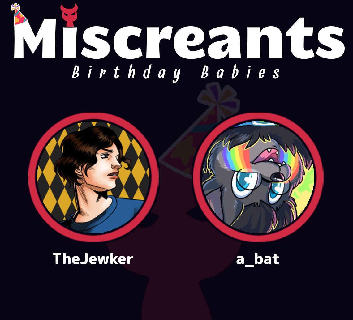 There's only two birthday babies this time around! 
and theyre both on the same day !! what are the chances? 

go celebrate these goober's birthdays on the 24th of this month ! ᵒʳ ᵉˡˢᵉ ᵗᵃʷ ʷⁱˡˡ ᶠⁱʳᵉ ᵐᵉ