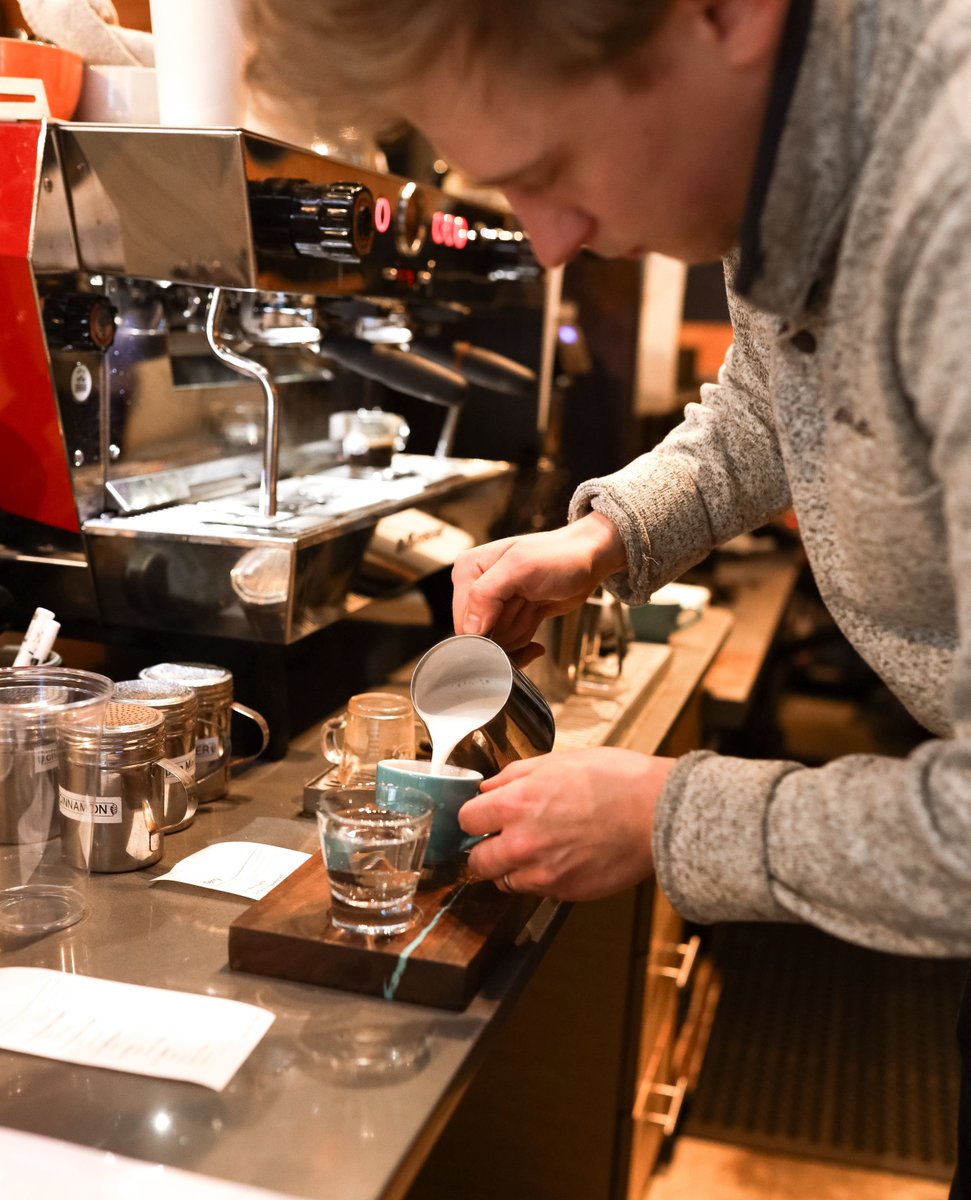 Always crafting your drinks with care. Come in and start your week right!

#SpecialtyCoffee #SpecialtyCoffeeRoaster #ThirdWave #espresso #latte #CoffeeAddict #CoffeeLovers #Spokane
