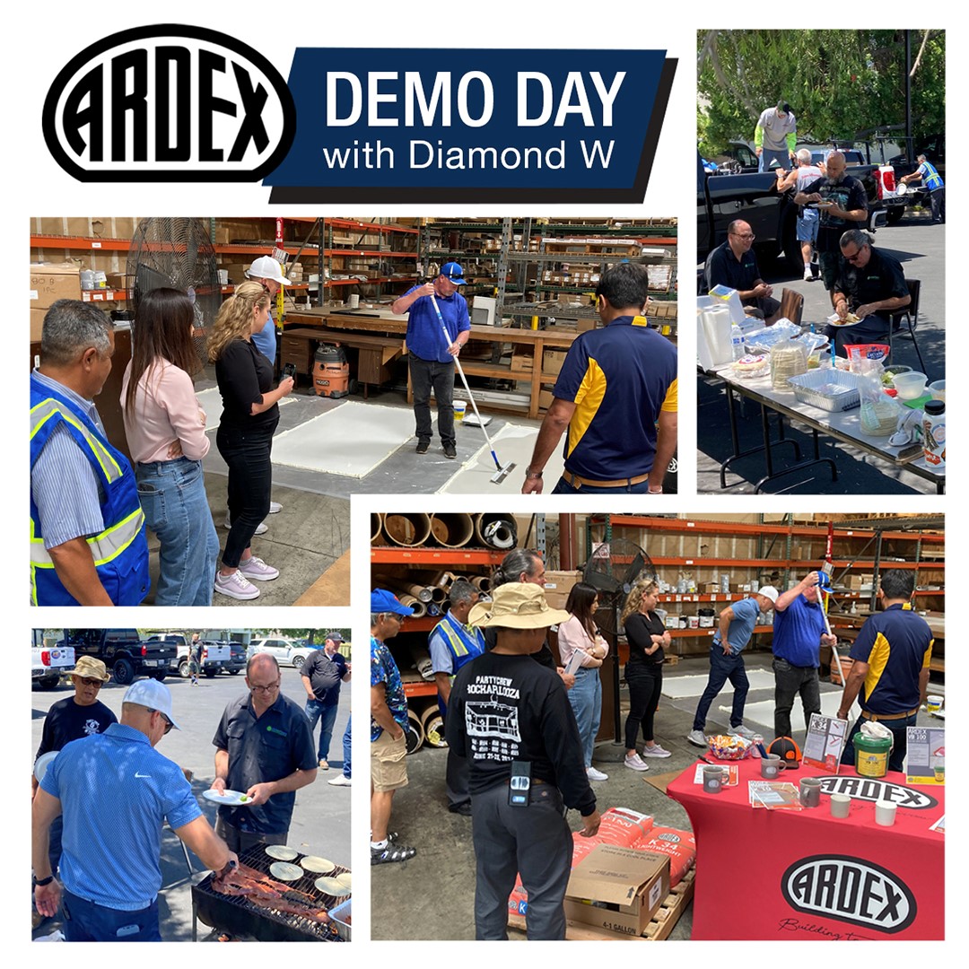DiamondWFloor's tweet photo. Perfect weather at our San Diego office last Thursday. We want to thank Ardex and our customers for being there. Great demonstration of Ardex K 34 Lightweight self-leveling underlayment (34 sq. ft of coverage in a 40 lb bag!). #ardex https://t.co/yuTZkAT27M