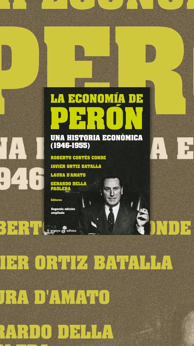 📚 Hoy, a 50 años de la muerte de Perón, les presentamos: “La economía de Perón” de Roberto Cortés Conde, una versión ampliada del icónico libro editado por Edhasa.

👀 A veces, mirar al pasado es esencial para entender el presente.