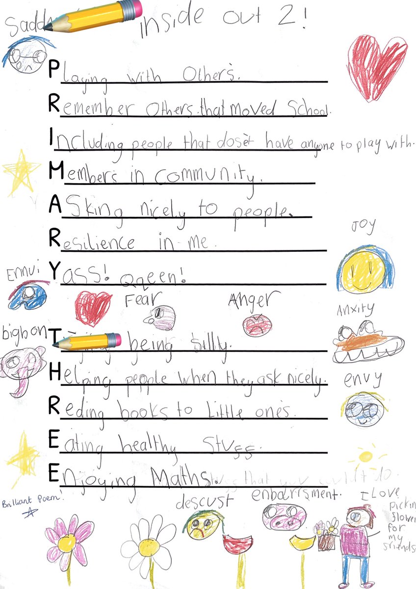 P3/2 wrote super acrostic poems today when reflecting on this year. <a href="/FernieleaSchool/">Fernielea School</a>