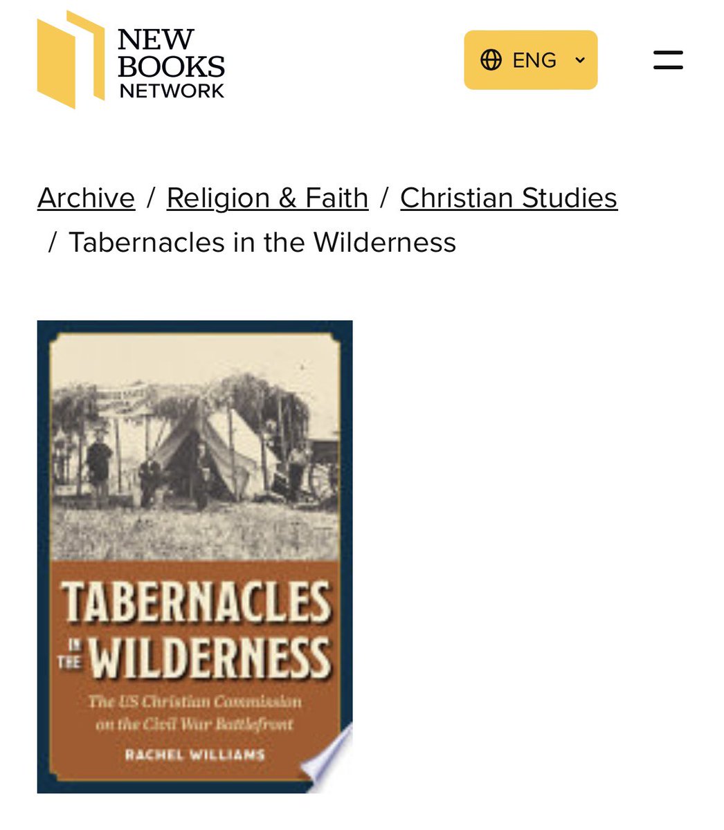 KSUP author <a href="/RachWilliams87/">Rachel Williams</a> talks with <a href="/NewBooksNetwork/">New Books Network (@newbooksnetwork.bsky.social)</a> about “Tabernacles in the Wilderness,” new in our series Interpreting the Civil War: newbooksnetwork.com/tabernacles-in…
