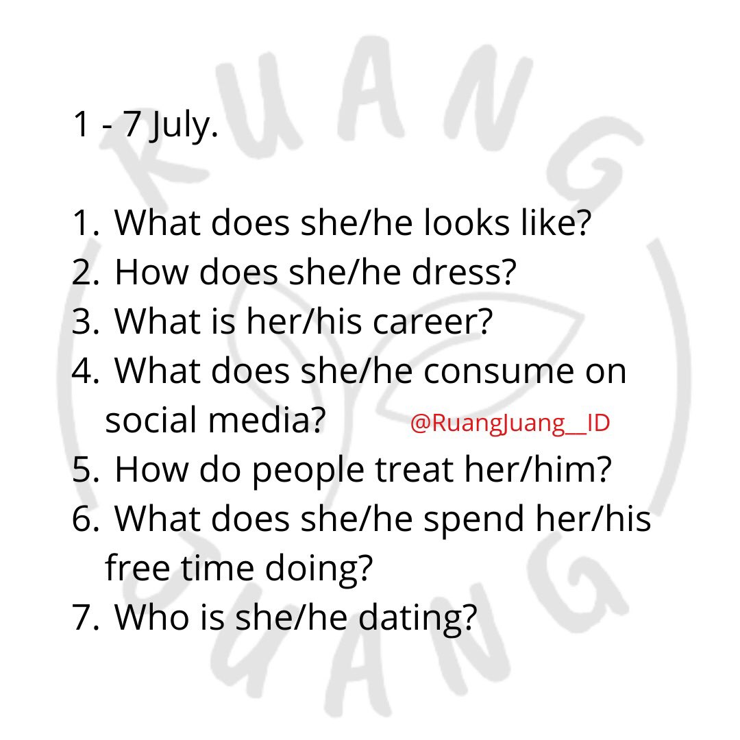 #JuangJournal edisi Juli dengan tema “PLAN AND MANIFEST THE NEW YOU” 🌱

Mari kita usahakan versi diri terbaik itu selama 31 hari kedepan! 🤍

Prompt akan diupdate setiap seminggu sekali yaa. Program ini secara aktif berjalan di grup WhatsApp. Isi form di bio untuk join 🫶🏻