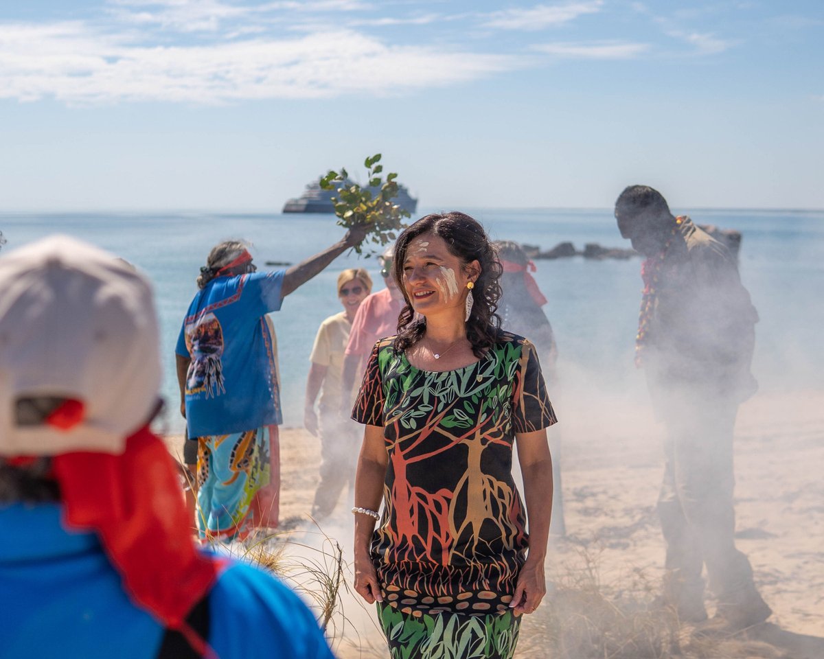 An historic moment for the cruise industry, as the Wunambal Gaambera Traditional Owners recently named Seabourn Cruise Line's new Seabourn Pursuit, marking the first time Traditional Owners have named a ship.

🛳️ #WeARECruise

Photos: Seabourn