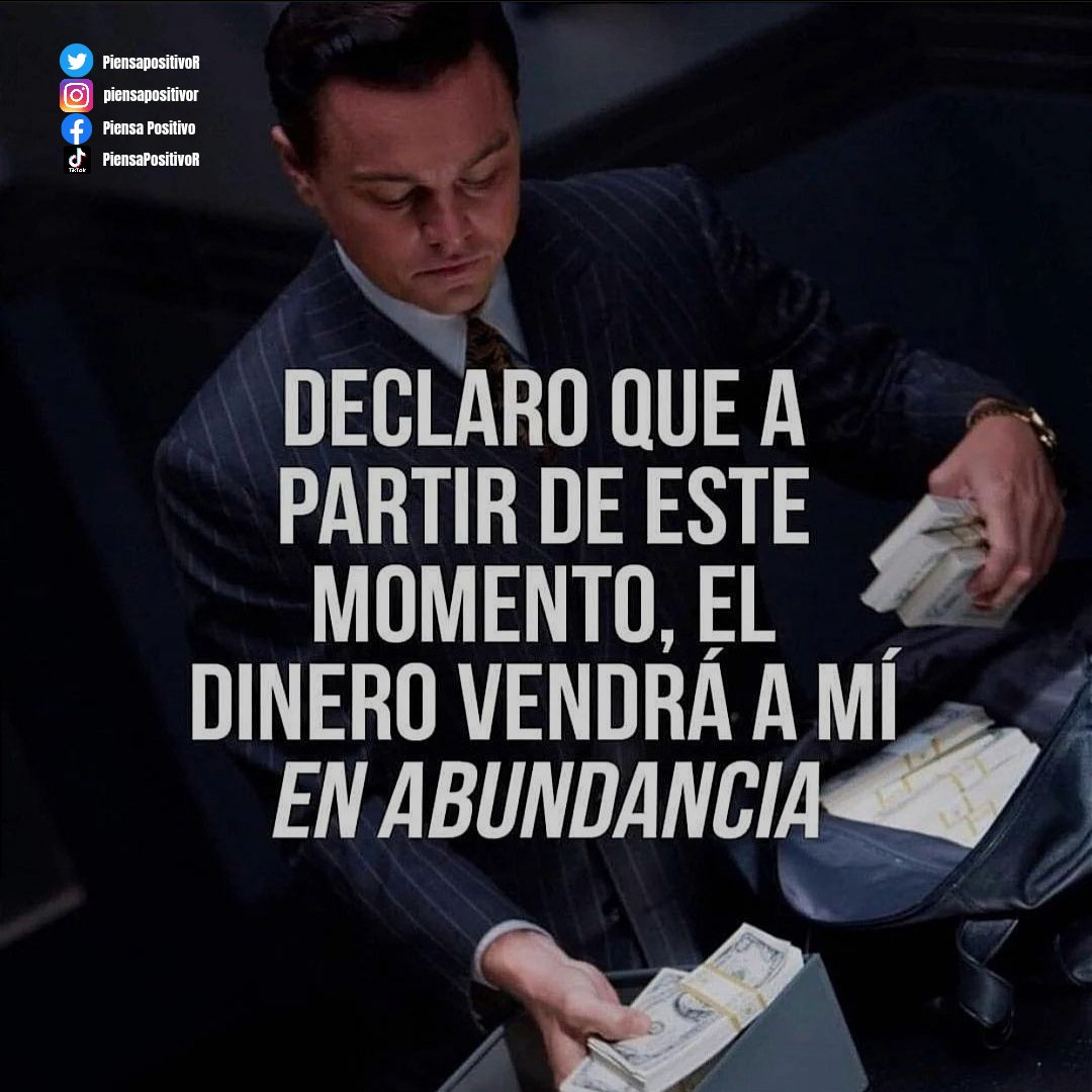 ✨🌟Vibro en Abundancia🌟✨

✨💰Vendrá a mi en abundancia💰✨

🙏💰Decreta: HECHO ESTÁ💰🙏