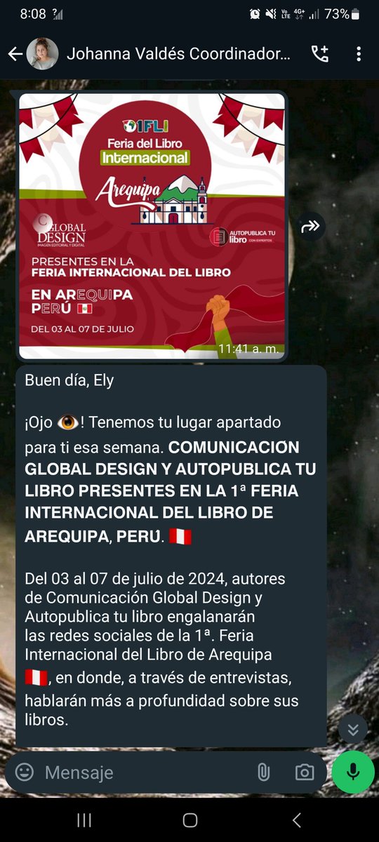 Este 7 me presento, vía zoom, en la FIL de Perú.