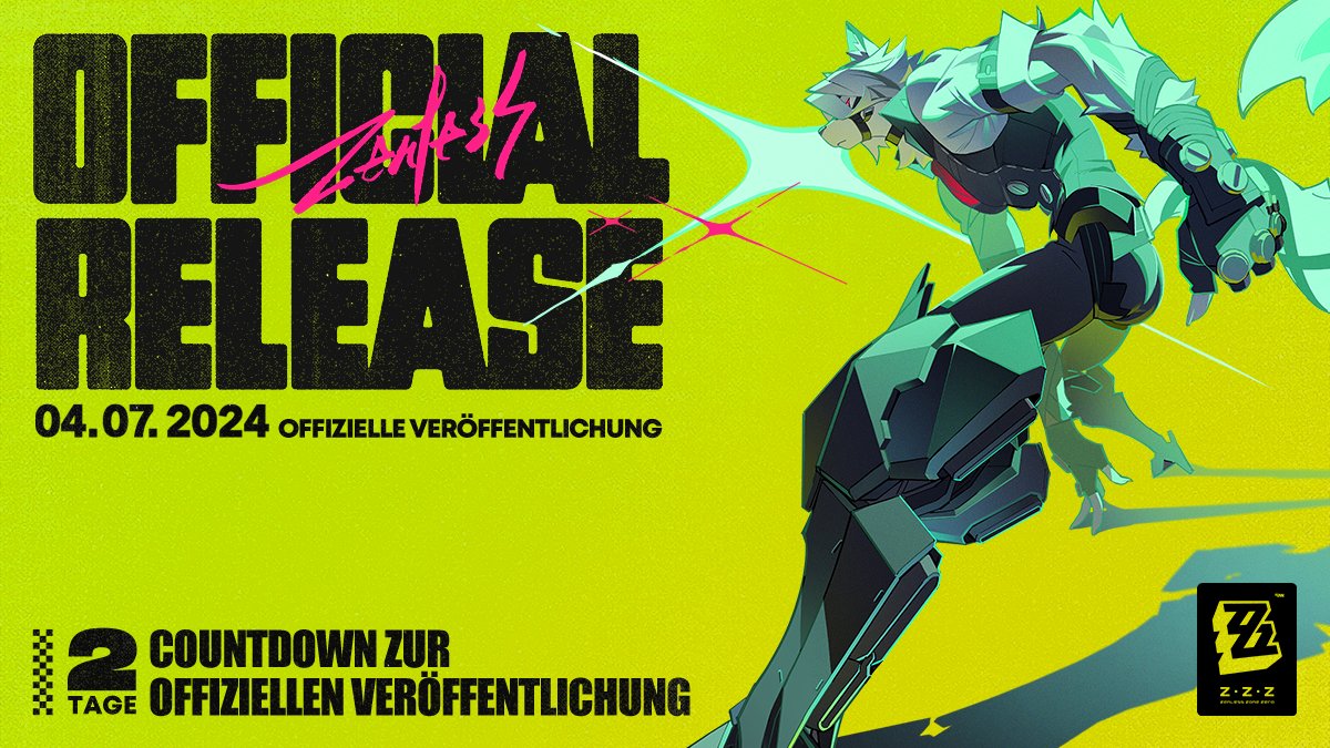 ZZZ_DEU's tweet photo. 🎁Nur noch 2 Tage bis zur offiziellen Veröffentlichung von Zenless Zone Zero!

„Auch Albträume fallen unter unseren Zuständigkeitsbereich. Es ist mir ein Vergnügen, Meister.“
Vielen Dank an augurofebrietas für die Zeichnung!

Folge @ZZZ_DEU und teile diesen Beitrag, um die Chance auf eine „Acrylfigur – Lycaon“ zu erhalten!

▼ Aktionsbelohnungen
Acrylfigur – Lycaon ×60

▼ Aktionszeitraum
2. Juli bis 4. Juli

▼ Aktionsregeln
https://t.co/932FOgBmqp

Klicke hier, um Zenless Zone Zero herunterzuladen: https://t.co/zgMrRbiDQq

#zzzero #zzzcountdown