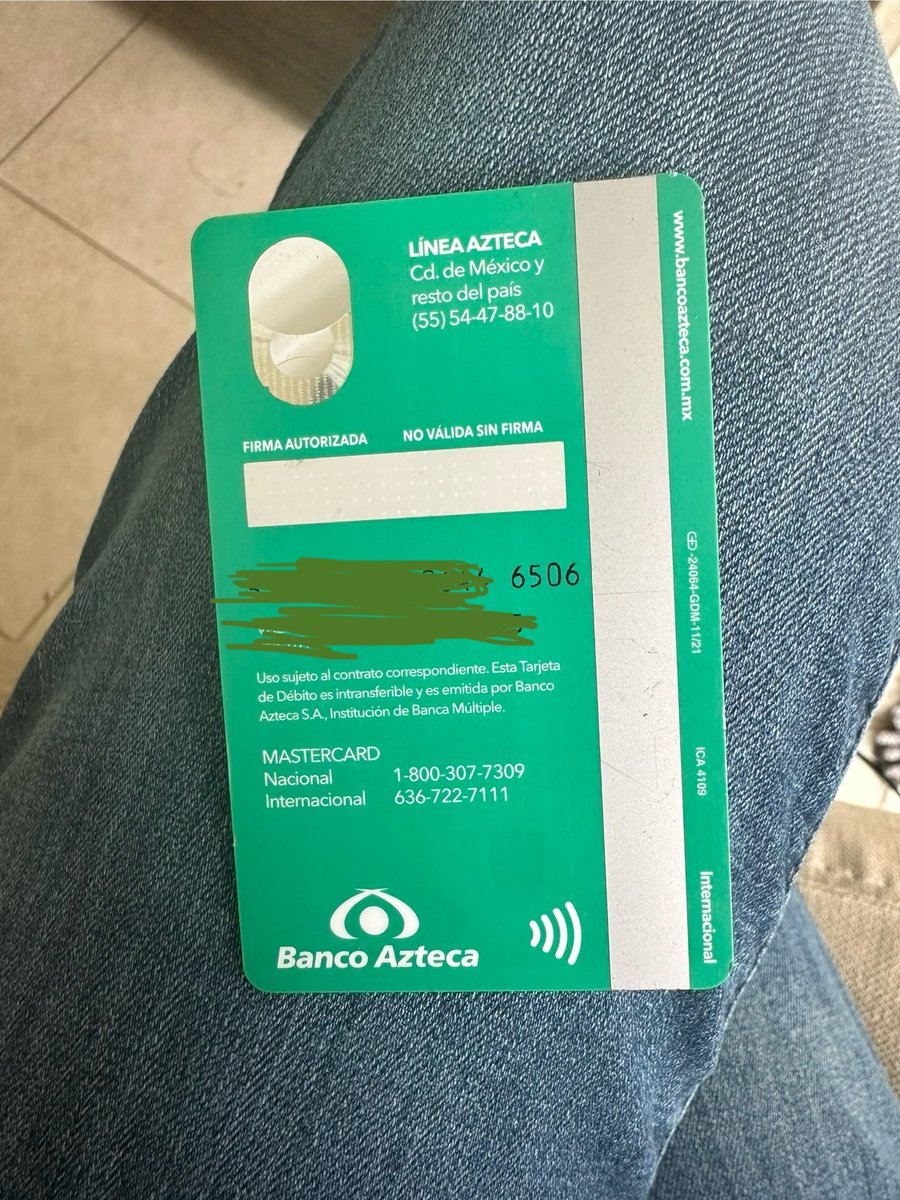 charise29's tweet photo. Ayuda a que llegue a su dueño. Sí perdiste tu tarjeta va con azteca con terminación 6560 y andabas lunes por la mañana en la roma, contáctame. Te la entrego
@LaRomaComunidad @LaRomaMex @LaRomaDF @RomaNorte2 @vecinosromanys @RomaNorte3 @romanorte_9 @RomaGuapa https://t.co/6fIOQdDde6
