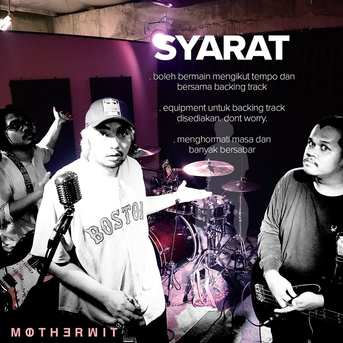 Motherwit sedang mencari seorang yang berwibawa utk posisi drum.

Jika ande berminat dan untuk maklumat selanjutnya sila slide ke DM kami atau whatsapp Ku Syafiq di wa.link/o17yoz

Salam sayang,
mtwt.
