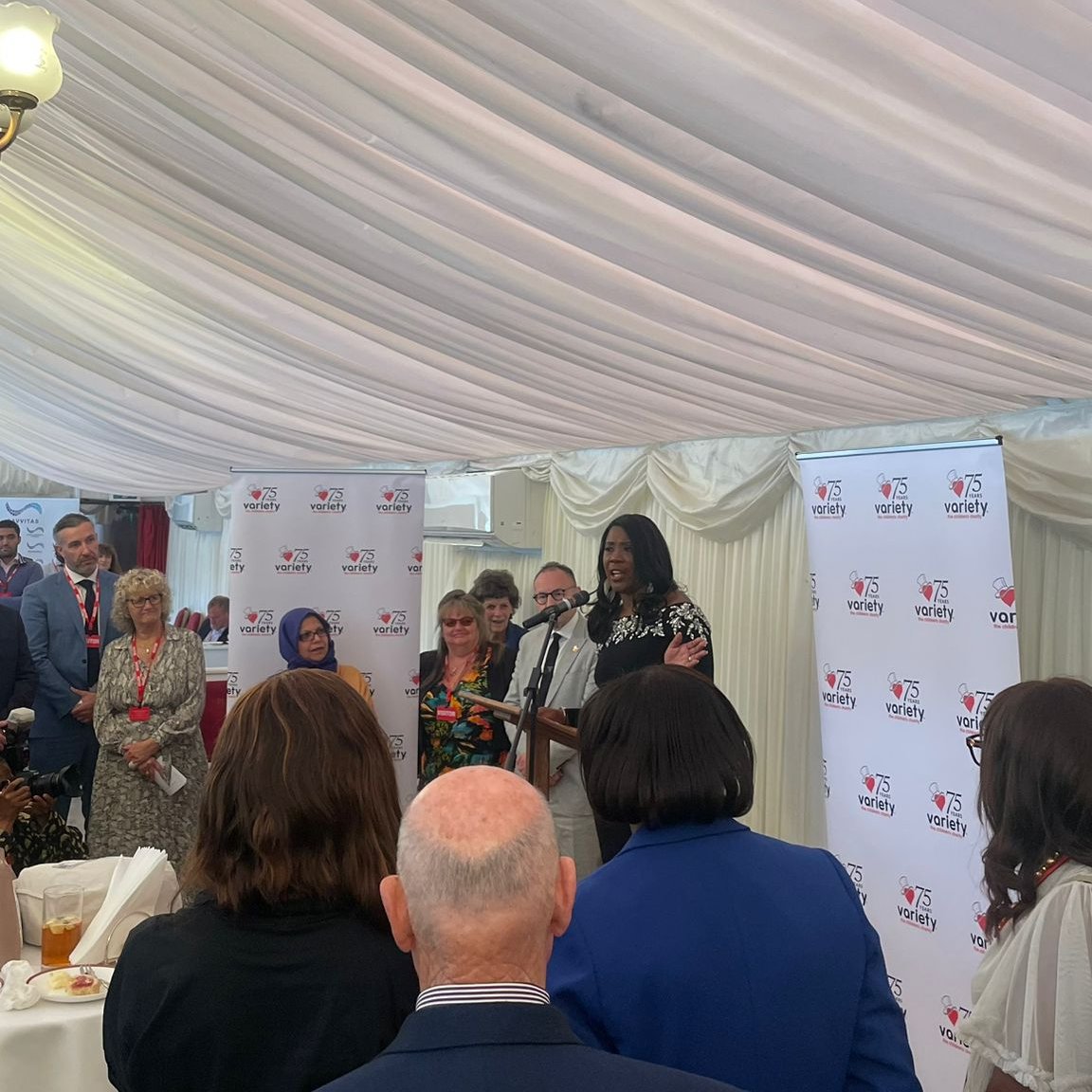 SavvitasGlobal's tweet photo. It's great to hear from @TessaSanderson CBE, a truly inspiring woman who has paved the way for countless athletes in the UK with her incredible achievements and enduring legacy. 

@VarietyGB #TessaSanderson #OlympicGold #40thAnniversary https://t.co/XxaGsWe0kn