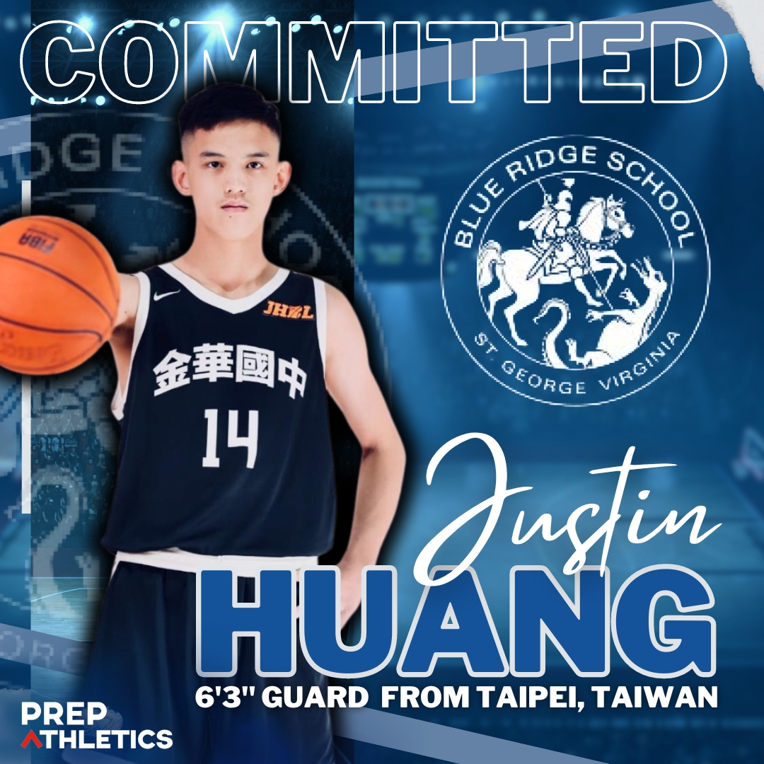 PREP_Athletics's tweet photo. Congrats to 6'3'' guard Justin Huang from Taipei, Taiwan on his commitment to @CoachCade and @BlueRidgeHoops .
@blueridgeschool #PrepSchoolBasketball #CollegeRecruiting #BasketballProspects #BasketballRecruiting #PrepSchoolRecruiting https://t.co/m2UZTxQFaA
