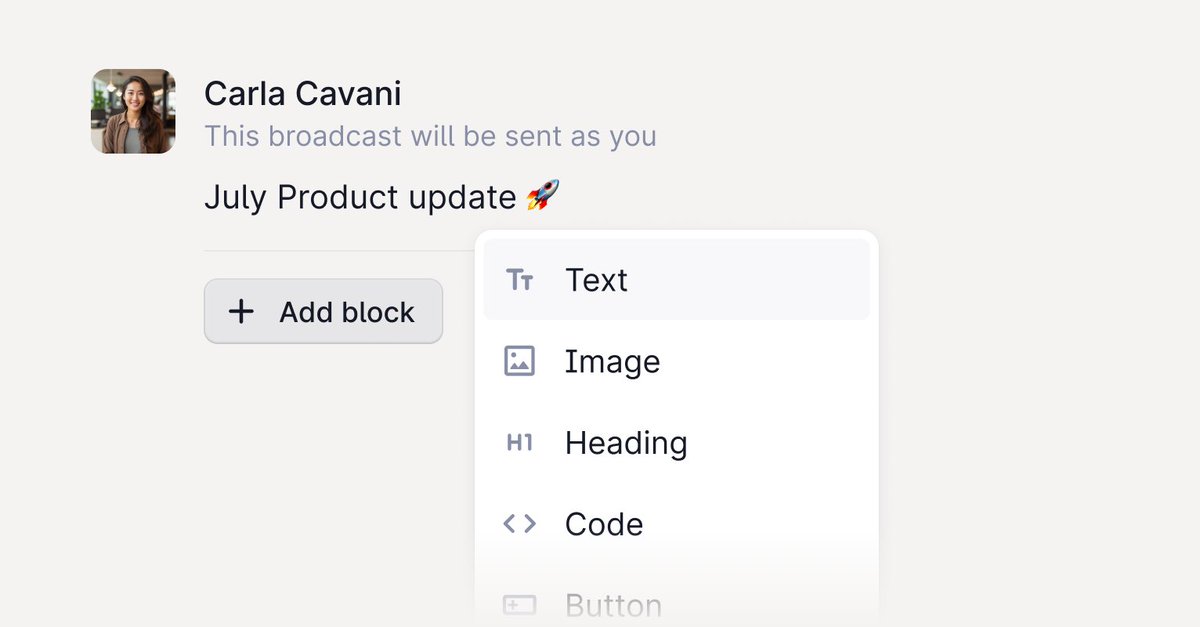plainsupport's tweet photo. 📣 Introducing Plain broadcasts – a free, standalone app built for you by the team at Plain.   

⌨️ You can now send key updates – like product launches, newsletters, and downtime alerts – for free, to differentiated groups of your customers in Slack.

There are no limits on how many Slack channels you can create audiences for or send broadcasts to.   

Try it today, and send updates to your customers faster and easier than ever before ⬇️

https://t.co/HKQdxfmnjw