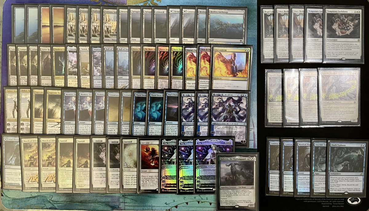 🏆 Took down my first RCQ ever with <a href="/G_Relentless_/">Gerrick</a>’s UW decklist.
R1 Amalia ✅✅
R2 UR Phoenix❌✅✅ 
R3 Gruul Aggro❌❌
R4 Rakdos Vampires ✅✅
R5 Nykthos Ramp ✅✅
Q Amalia ✅❌✅ 
S UR Creativity ✅✅
F the opp conceded cause he couldn’t go to Lille

#UWNarset #MTG <a href="/fireshoes/">Robert Taylor🔥</a>
