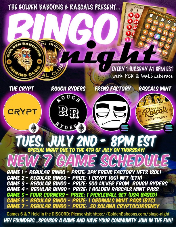 Golden Baboons & Rascals tweet media