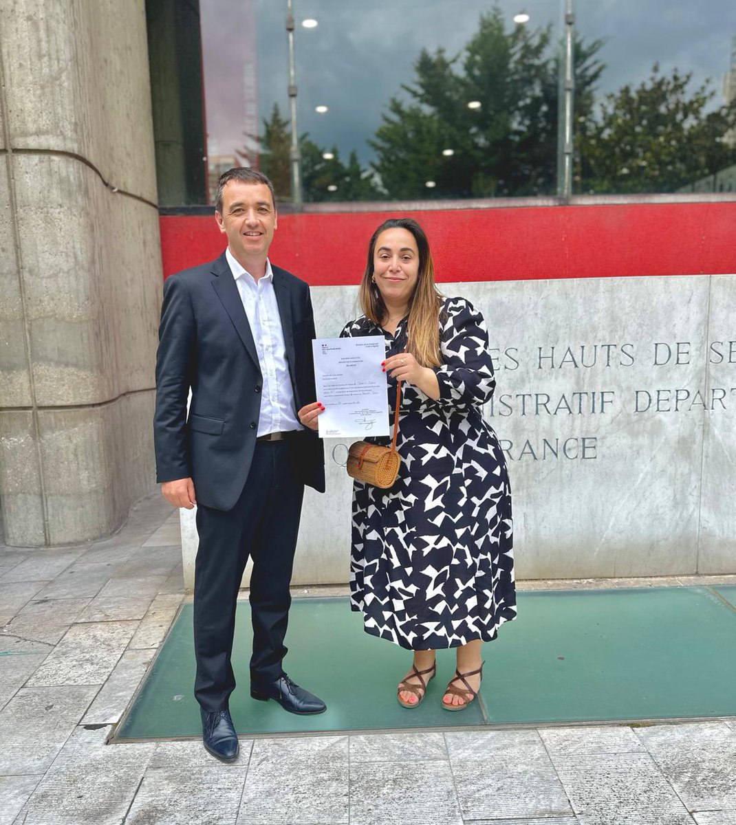 ✅ Candidature déposée pour le second tour ! 

À #Nanterre et #Suresnes, ce dimanche un seul choix pour la justice sociale et climatique : Le #NouveauFrontPopulaire ! 🔥