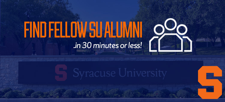 Want to find and connect with fellow SU alumni…. 
- In a particular city
- In a particular industry

<a href="/SUAlums/">Syracuse University Alumni🍊</a> Career Services is hosting a 30 minute virtual session on Thursday, July 10, and there are 2 sessions available! Register today! 

cusecommunity.syr.edu/s/1632/17/inte…