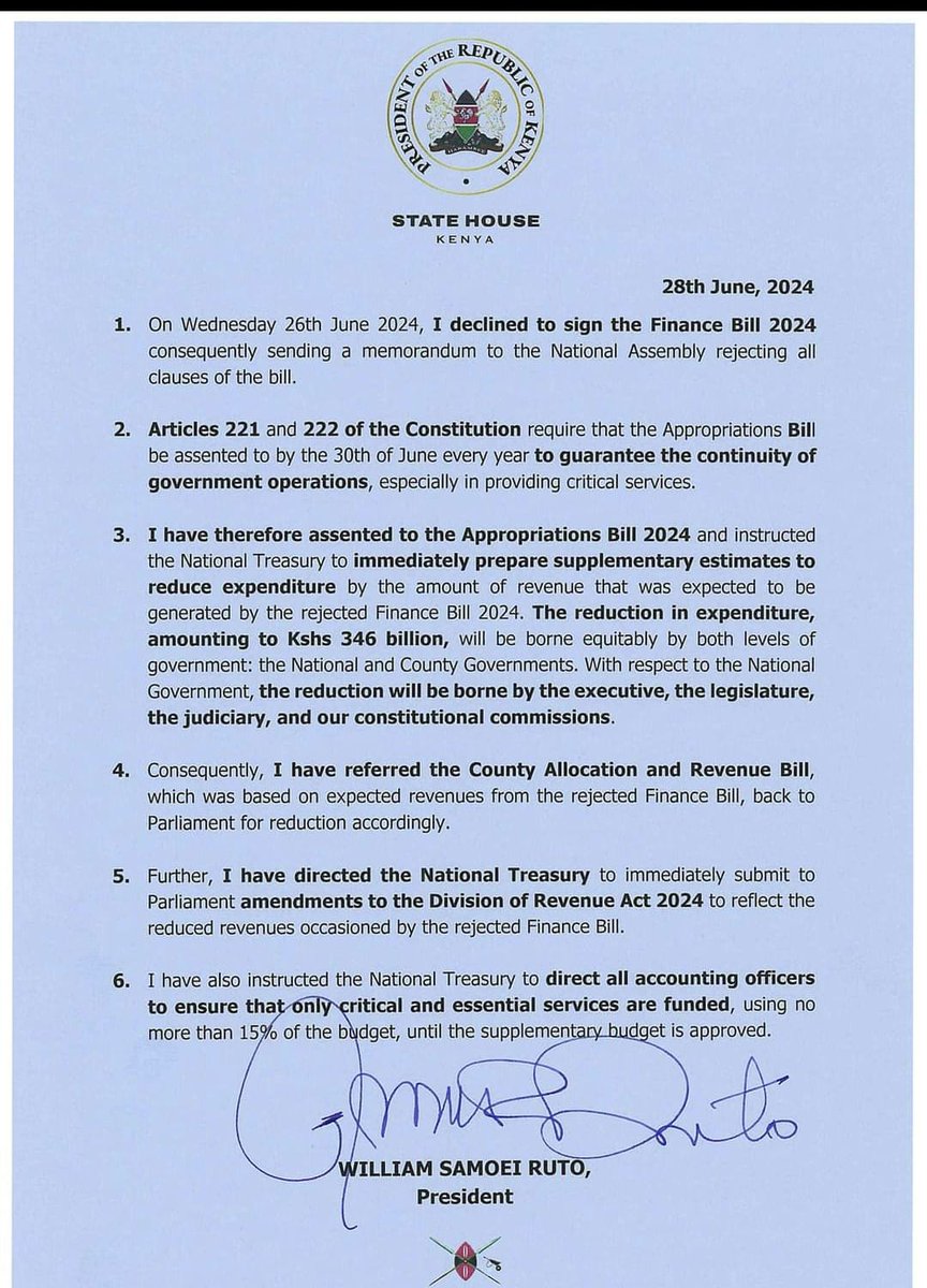 Ireenah_'s tweet photo. Passing the Finance Bill 2024 by July 3rd is highly improbable. It requires substantial parliamentary backing to move forward.
#AccountabilityCounts https://t.co/fIjEB6Hi1C