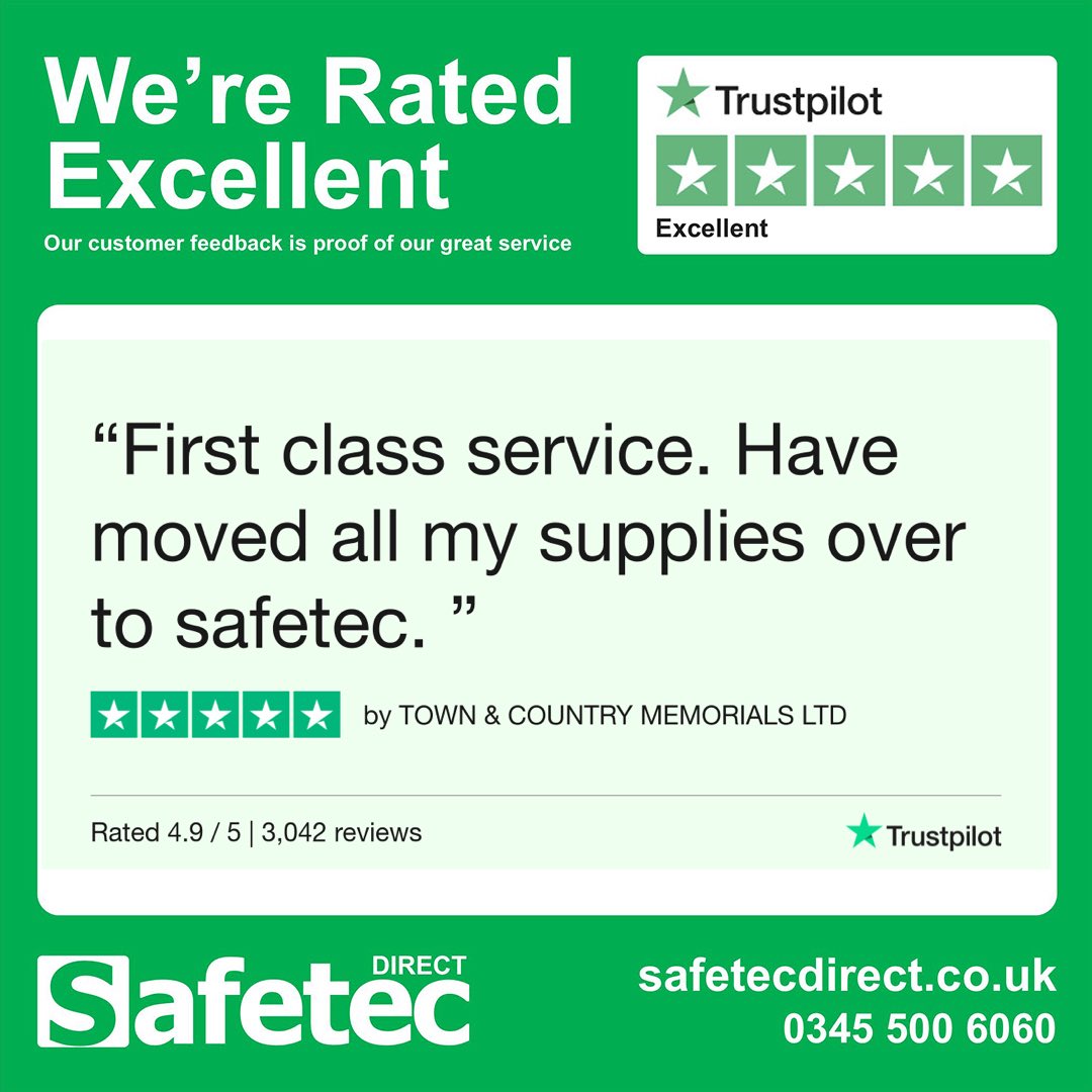 SafetecDirect's tweet photo. Kicking off the week with another 5 star review! ⭐️⭐️⭐️⭐️⭐️ And another happy customer to add to our ever growing reviews, thank you.

Check out our website today at https://t.co/TmJRTDHhEf or simply click the link in our bio! 🔗 https://t.co/kLKRwaCpcY