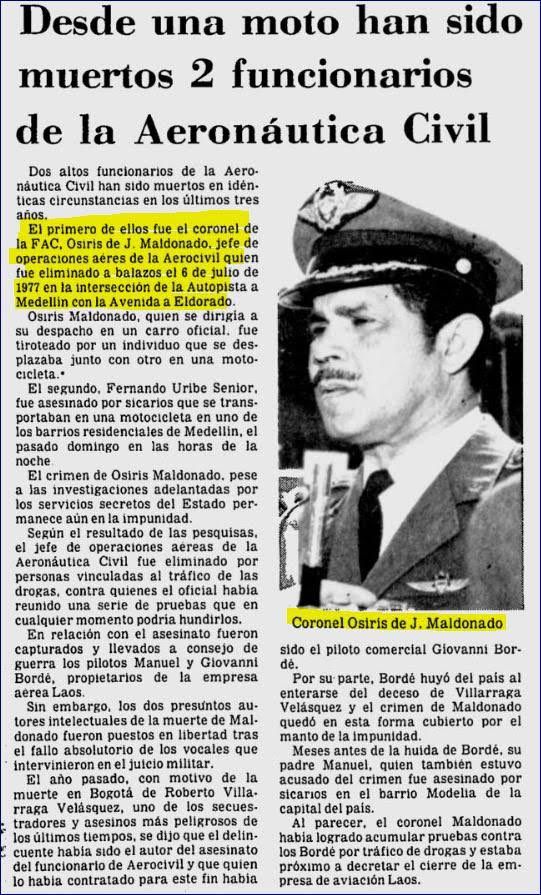 El año entrante publicaré el libro “La cosecha del diablo”, investigación de 50 años expuesta en un relato extenso sobre cómo Colombia pasó del narco-terrorismo a la
narcodemocracia de hoy que, con Uribe y Pablo Escobar a la cabeza, se apoderó integralmente del país y lo pudrió.
