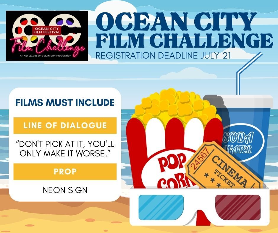 We are thrilled to announce the annual Ocean City Film Challenge, brought to you by the Ocean City Film Festival! This is your chance to showcase your creativity and filmmaking skills by creating a short film either set in or about Ocean City.

buff.ly/3VLi4zJ