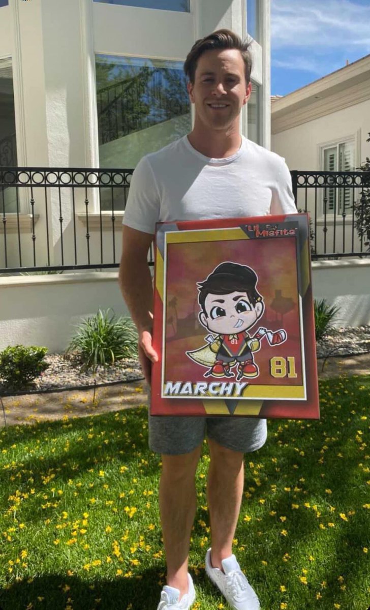 Hard to say goodbye to so many of our Misfits.  Thank you for all the memories Marchy!!! An honor creating art for ya.  Still one of my favorite poster prints I’ve done.  #goknightsgo #jonathanmarchessault #ninobuniworldart #vegasborn <a href="/JMarchessault18/">Jon Marchessault</a> <a href="/GoldenKnights/">Vegas Golden Knights</a> <a href="/EricTosi/">Eric Tosi</a>