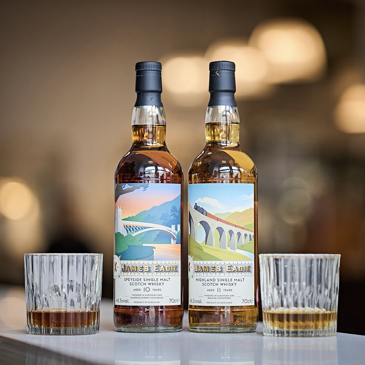 jeadiewhisky's tweet image. Introducing our newest releases!

For the last six years, we have experimented with different combinations of single malts and wood types, seeking the right balance between wood and spirit.

After years of careful study, we were struck by two whiskies in particular.

#jameseadie