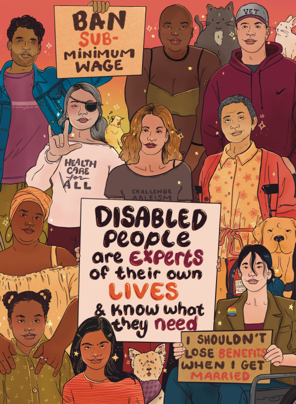 liberaljanee's tweet image. listen to disabled people 💖happy disability pride month