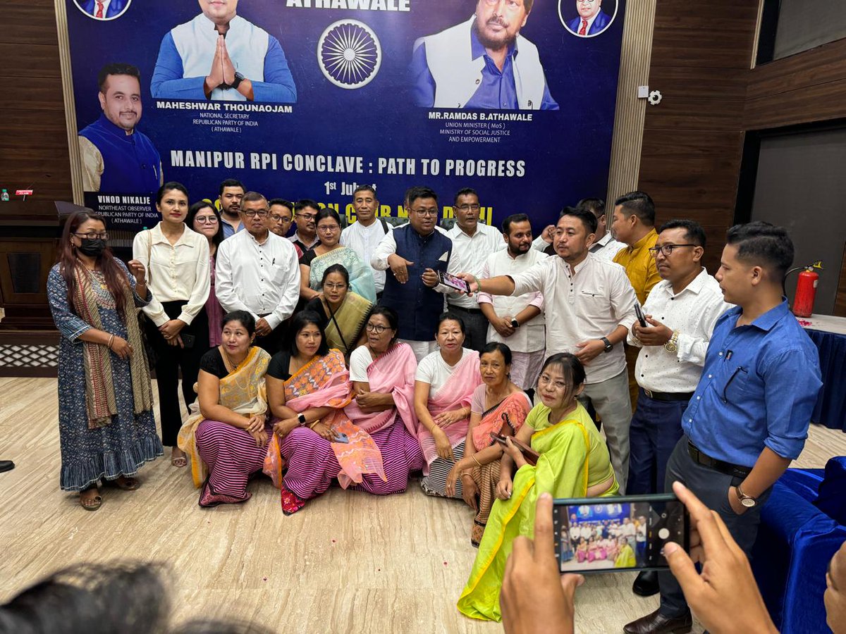 A meeting with sir Ramdas B.athawale and great leader of manipur maheshwar Thounaojam .. at Constitution club of india delhi <a href="/vinodnikalje444/">Vinod Nikalje</a> <a href="/RamdasAthawale/">Ramdas Athawale</a> <a href="/Maheshwarthouna/">Maheshwar Thounaojam</a>