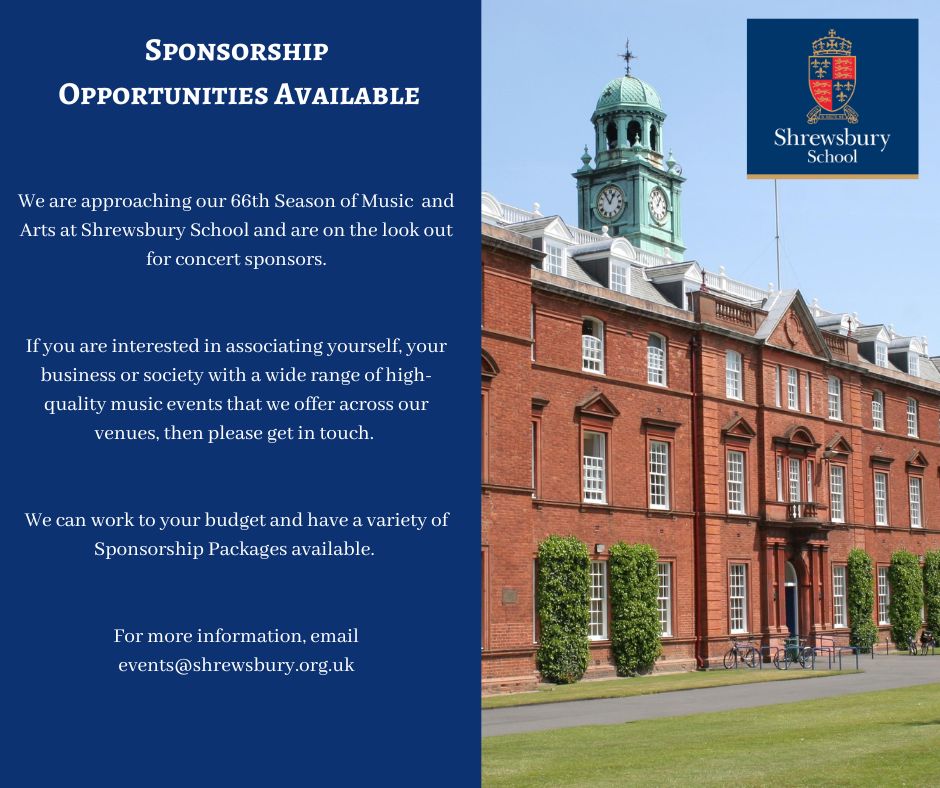 We are very excited to start work on our <a href="/ShrewsburySch/">Shrewsbury School</a> 24/25 Music &amp; Arts brochure and would love to hear from anyone who is interested in working with us. Please get in touch....