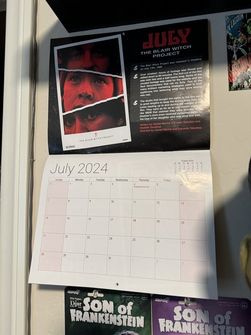 Happy July! 🖤 I&rsquo;m not a fan of Blair Witch Project but I do like Part 2 Book of Shadows lol 🤷🏻&zwj;♀️ #July<a href="/tag/horror"class="tags"><span>#horror</span></a><a href="/tag/july"class="tags"><span>#july</span></a><a href="/tag/blairwitch"class="tags"><span>#blairwitch</span></a><a href="/tag/horrorcommunity"class="tags"><span>#horrorcommunity</span></a><a href="/tag/h"class="tags"><span>#h</span></a>