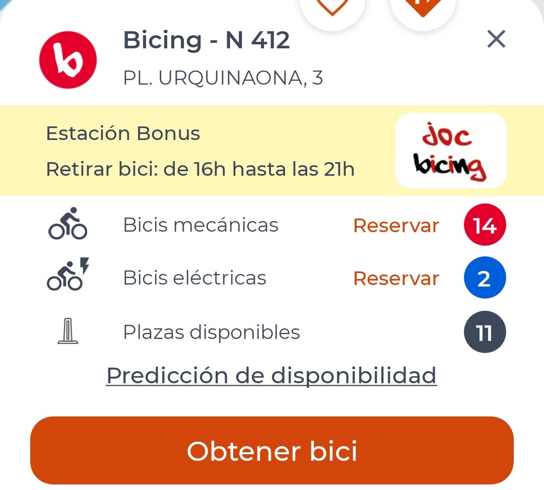 VictorParam's tweet photo. @bicing @Espaidemar Posa que hi ha 2 elèctriques disponibles però no hi ha cap (hi ha però en reparació) https://t.co/zZzCAYiJnE