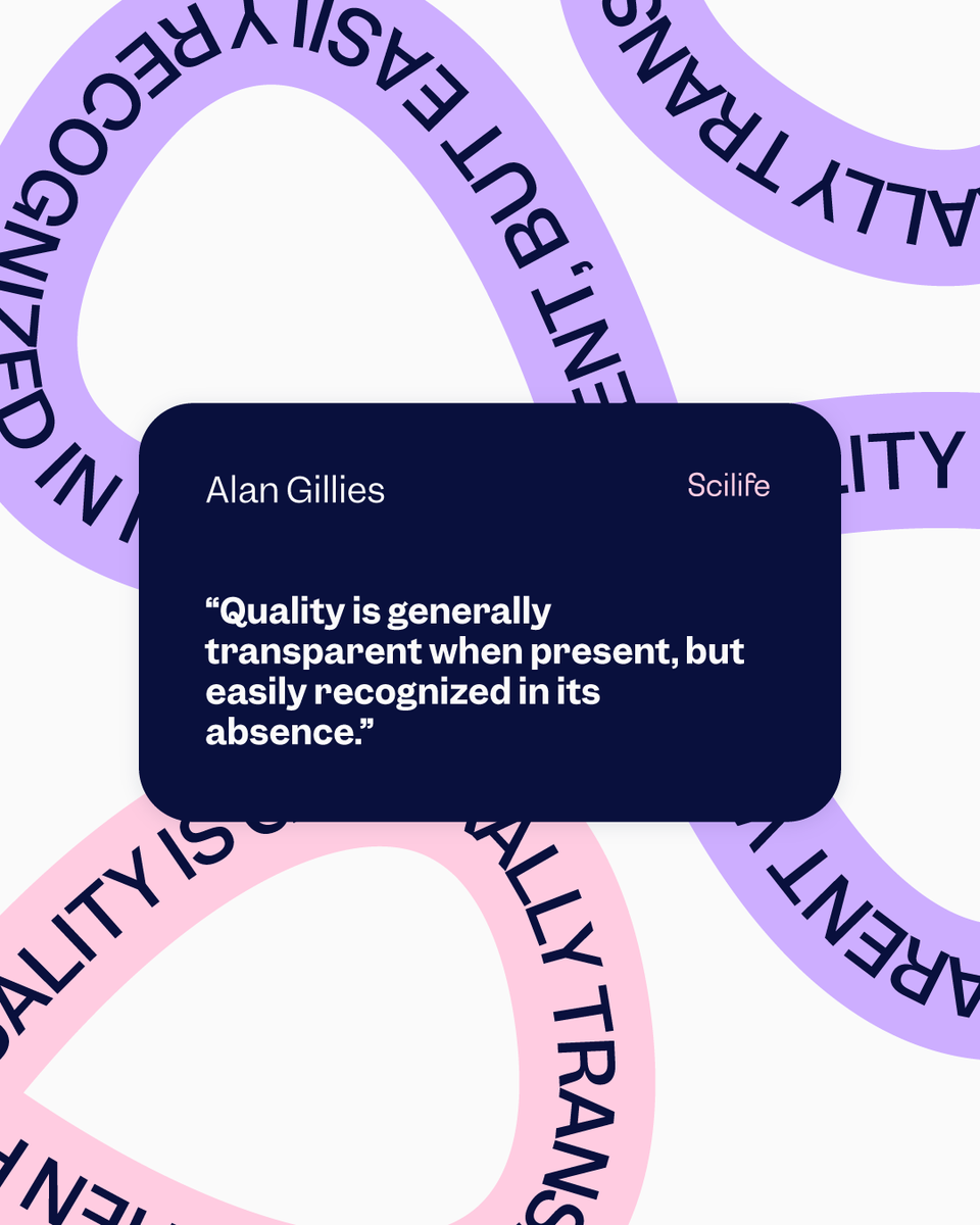 ScilifePlatform's tweet photo. Alan Gillies once said, "Quality is generally transparent when present, but easily recognized in its absence." Learn more about the true cost of poor quality and how to reduce it >> https://t.co/2BMTCprigW

#Nonconformance #CostofQuality #QualityManagement #QA https://t.co/TQghImh53e