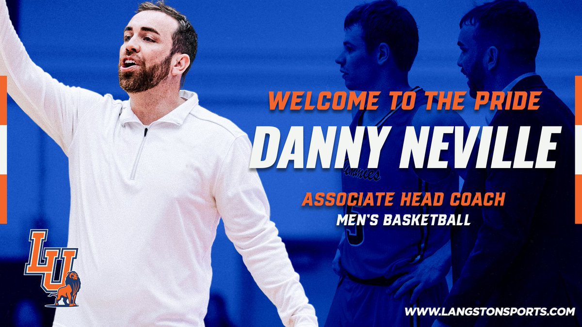 LangstonSports's tweet photo. WELCOME TO THE PRIDE! 

Danny Neville named Men's Basketball Associate Head Coach 

👉📰 https://t.co/51VyigVwJv

#goLions X #WeRoar https://t.co/wLTh4Hh5nw