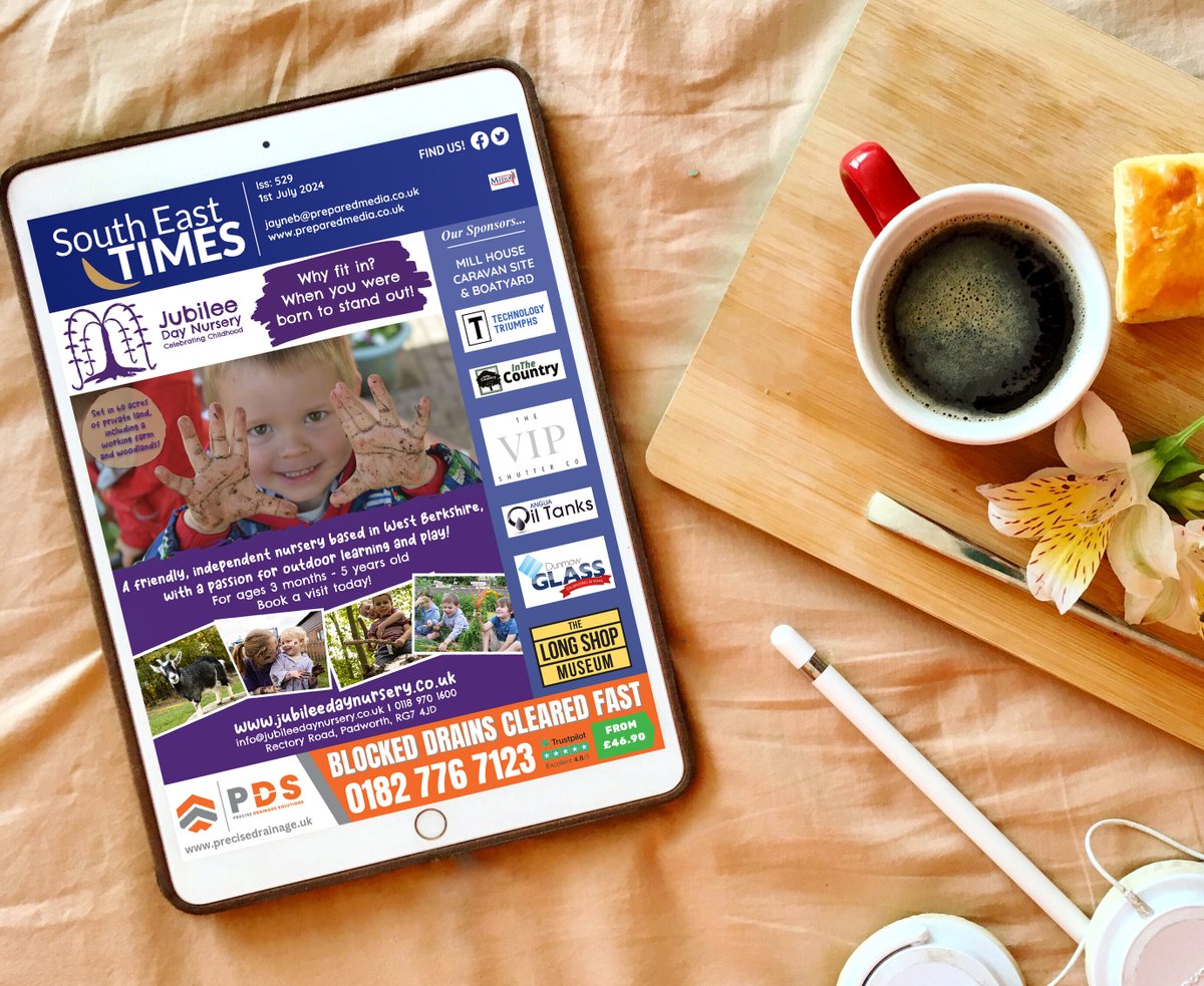 South East Times issue 529 is out now!

Jubilee Day Nursery &amp; Precise Drainage Solutions Sponsor our latest e-magazine.

For everything else in the South East click the link below and remember to like, share &amp; subscribe for free.
edition.preparedmedia.co.uk/html5/reader/p…