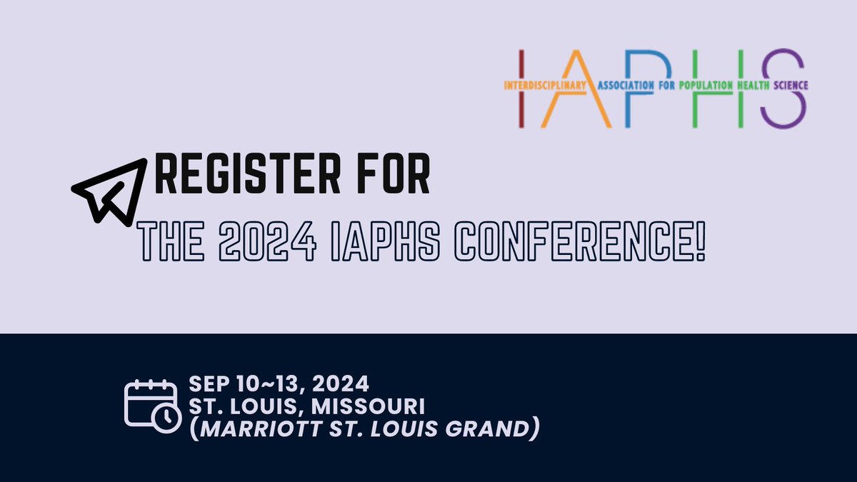 ia4phs's tweet photo. 📢 Registration for the #IAPHS2024 Annual Meeting is now open! Register here: https://t.co/GNizCIaKfb https://t.co/4MQku9Yitm