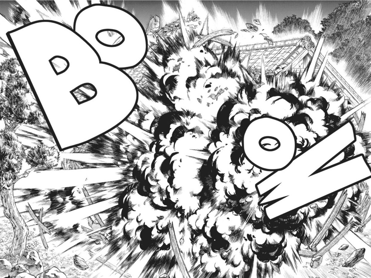 4Tanji's tweet image. Now to the explosion part, it was only one panel in the manga but Ufotable went above and beyond to give us this. Can’t thank them enough for that.