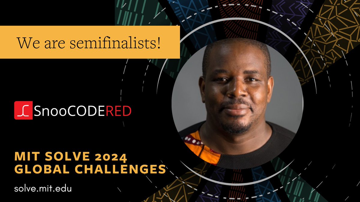 SnooCODE's tweet image. Happy new month! We&apos;re excited to share that our #SnooCODERED digital health logistics system is among the semifinalists for MIT&apos;s #SolveChallenges2024! 🎉 
If chosen, we will move forward to the finalist round next month! Wish us luck.
#HealthEquity #Innovation #Sustainability