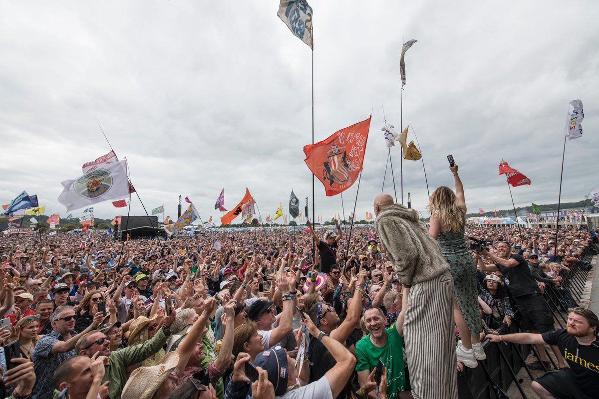 wearejames's tweet photo. Glastonbury you were incredible! Thank you for a special time 💜

You can watch our performance back on BBC iPlayer: https://t.co/Mh5oKJOhyv https://t.co/k6lpt76NLp