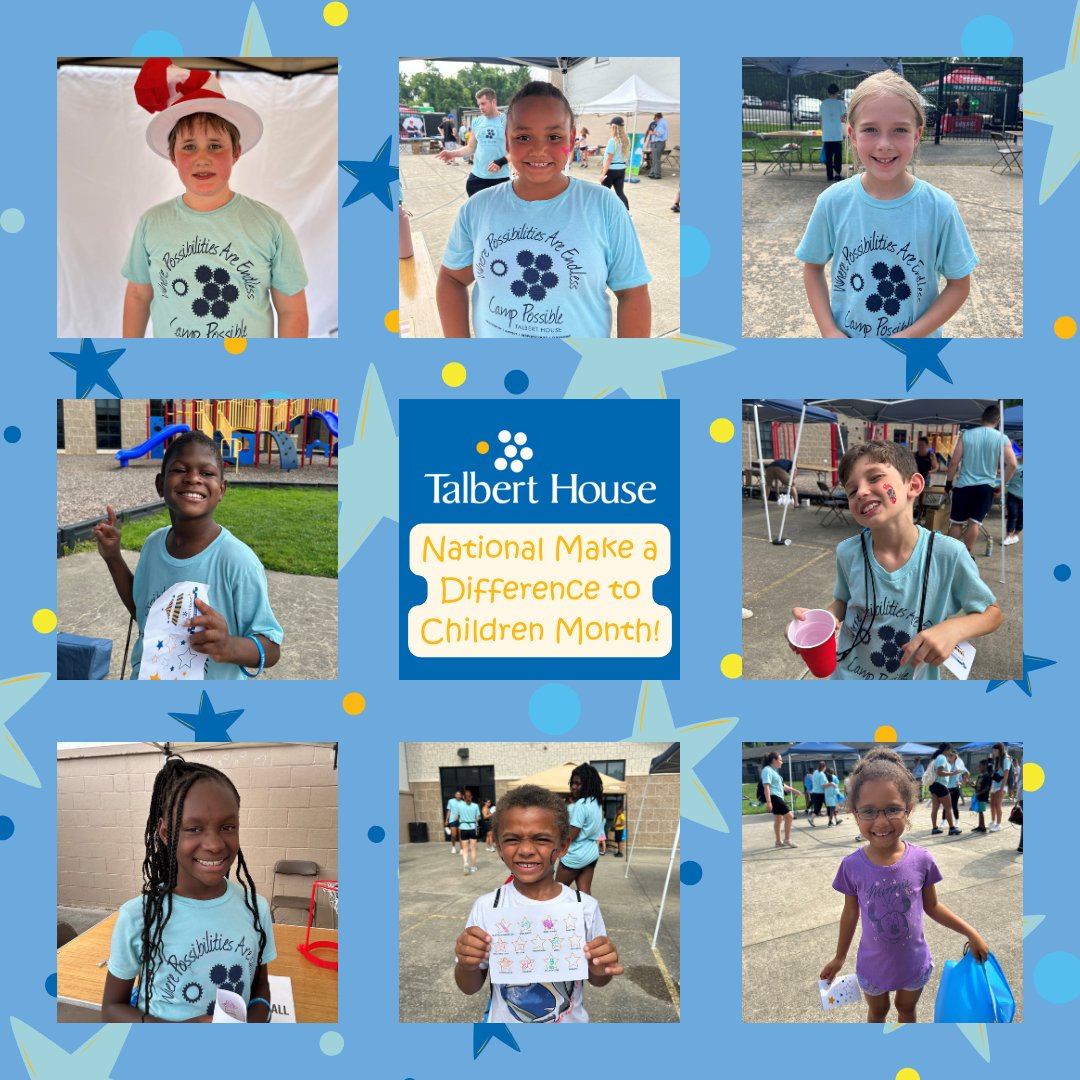 Join Talbert House is celebrating National Make a Difference to Children Month! We challenge you to reflect on your childhood influences and pay it forward to the kids in your life. A single act of kindness can create a ripple effect lasting far beyond today! ⁠
⁠