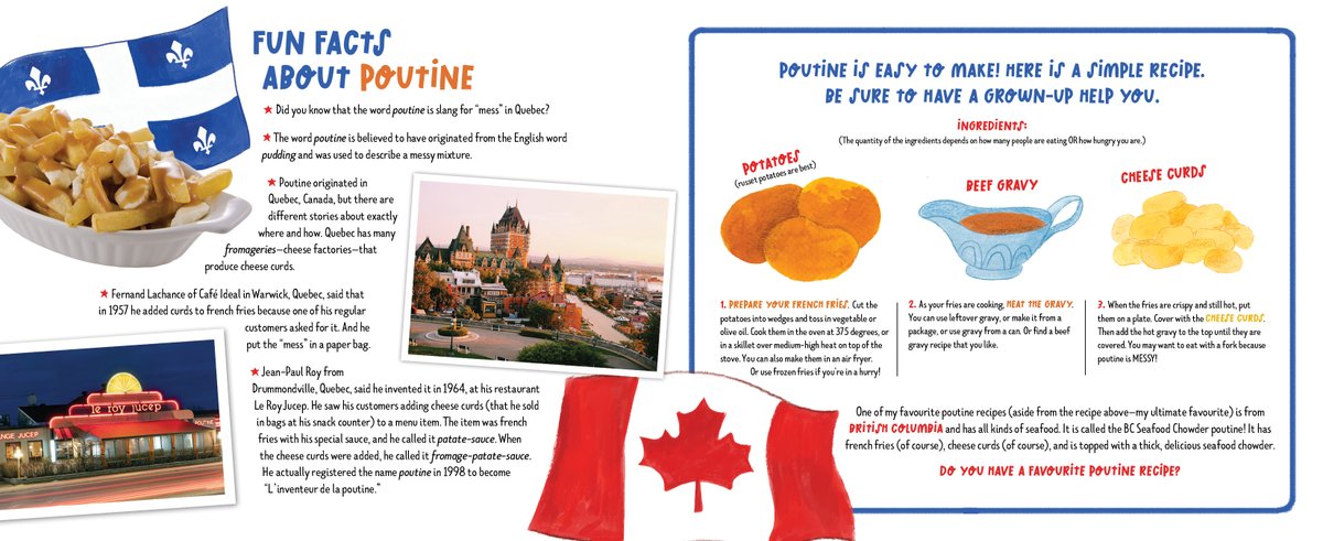 Happy Canada Day!🍁

Come celebrate the holiday with Zoey in as she judges different poutine recipes from across the country, each one unique and delicious!

You can order "The Girl Who Loved Poutine" by Lorna Schultz Nicholson and Rachel Qiuqi here ➡️shorturl.at/ydGmV